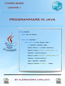 Programmare in Java - Lezione 1